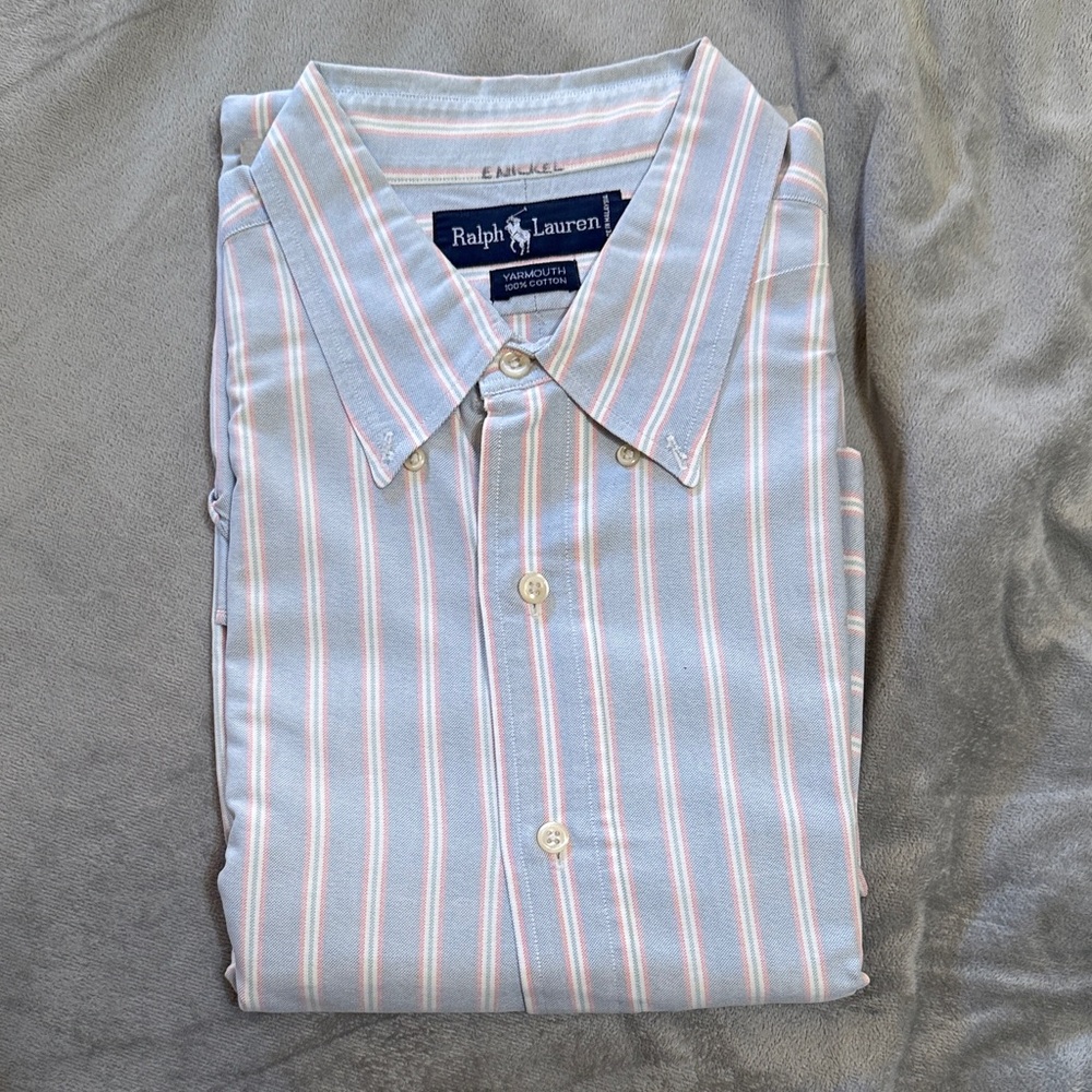 Ralph Lauren Men's Pastel Striped Shirt